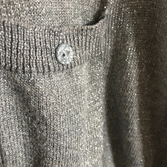 Victoria Secret Soft Grey + Glitter Cardigan - Picture 4 of 4